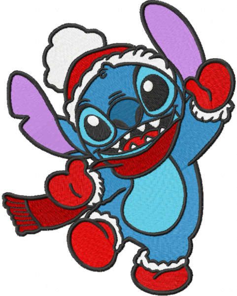 Stitch Christmas dance embroidery design