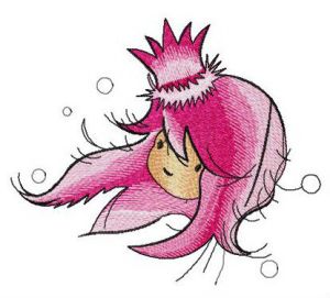 Dreamy princess embroidery design