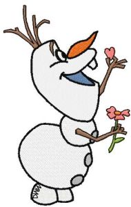 Olaf with flower