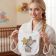 Baby bibs with Bunny with a star free embroidery design