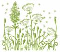 Dance of field herbs embroidery design
