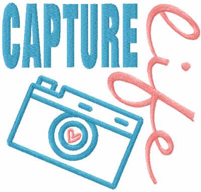 Capture life free embroidery design