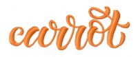 Carrot 2 embroidery design