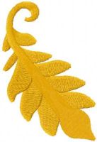 Gold leaf free machine embroidery design 11