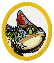 Chameleon 3 embroidery design