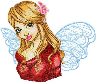 As Angel machine embroidery design