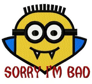 Vampire Minion 3 embroidery design