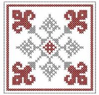 Cross stitch decoration free embroidery design 12