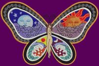 Fantastic Butterfly Night and Day free embroidery design