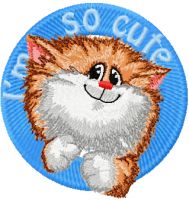 Cat I*m so cute embroidery design