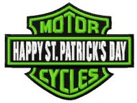 Happy St. Patrics Day 2 embroidery design