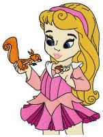 Young Aurora embroidery design