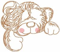 Teddy toy free embroidery design