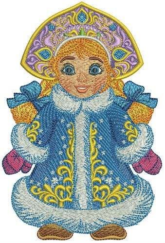 Snegurka machine embroidery design