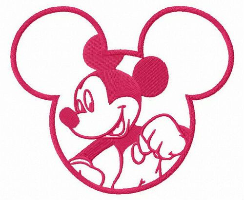 Deluxe Mickey machine embroidery design