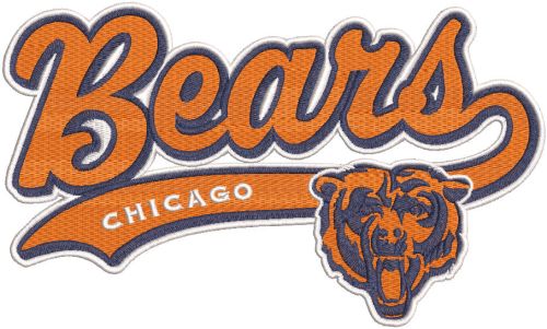 Chicago Bears NFL Football Sport Logo embroidery design
