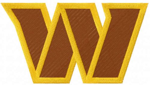 Washington commanders logo embroidery design