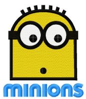 Minion confused 3 embroidery design