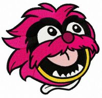 Baby Animal face embroidery design