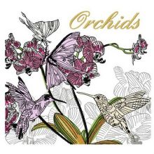 Orchids embroidery design
