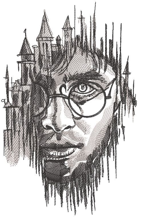 Harry potter hogwarts mystery embroidery design