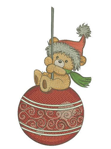 Christmas attraction machine embroidery design