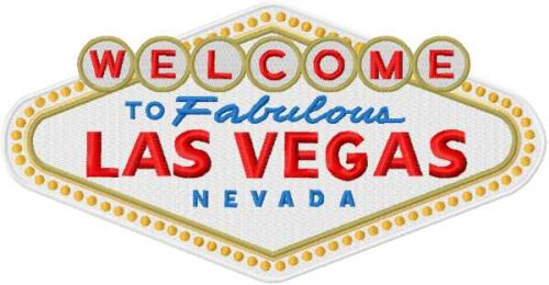 Welcome to fabulous Las Vegas embroidery design