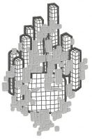 Flying blocks 2 embroidery design