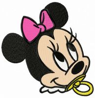 Baby Minnie embroidery design