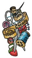 Tailor's treasures embroidery design