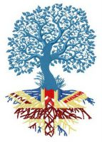 British roots embroidery design