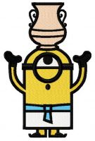 Balancing Minion embroidery design
