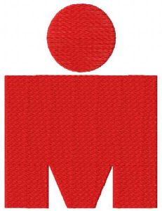 Ironman Triathlon logo embroidery design