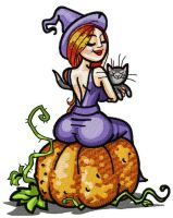 Sexy witch 2 embroidery design
