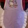 Hello Kitty loves Chinese food  design on embroidered purple apron