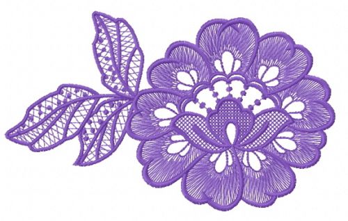 Lace flower 3 machine embroidery design