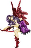 Modern Fairy 8  embroidery design