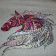 Mosaic horse design embroidered