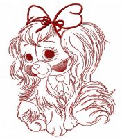 Cute English Cocker Spaniel 3 embroidery design