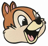 Chipmunk Chip embroidery design