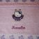 Butterfly Hello Kitty embroidered on towel