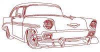 Cadillac 1950's car 2 embroidery design