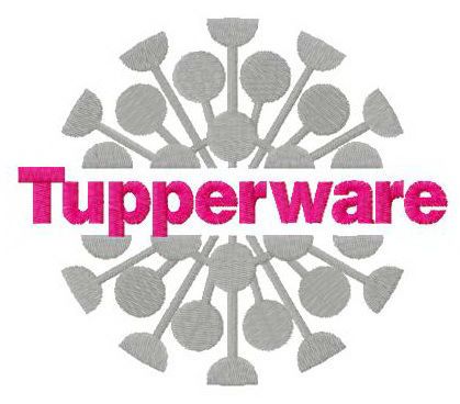 Tupperware logo machine embroidery design