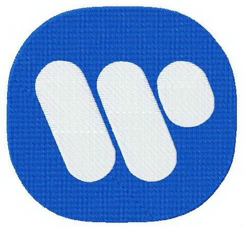 Warner Music Group Logo machine embroidery design