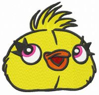 Ducky head embroidery design