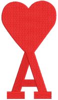 Ami Paris logo embroidery design
