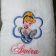 Embroidered Cinderella design on towel