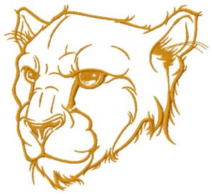 Severe predator embroidery design