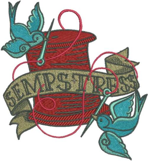 Sempstress embroidery design