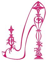 Extravagant high heels 2 embroidery design